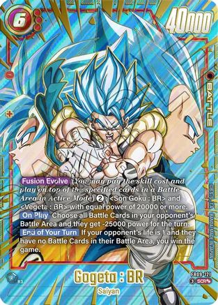 Image of Gogeta : BR - FB09-121 (Super Alternate Art) (FB09-121) - Dual Evolution Holofoil