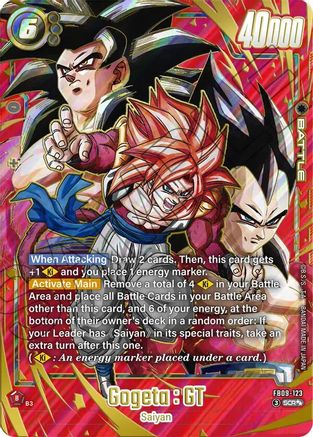 Image of Gogeta : GT - FB09-123 (Super Alternate Art) (FB09-123) - Dual Evolution Holofoil