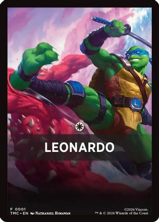 Image of Leonardo Theme Card (TMC-001) - Commander: Teenage Mutant Ninja Turtles