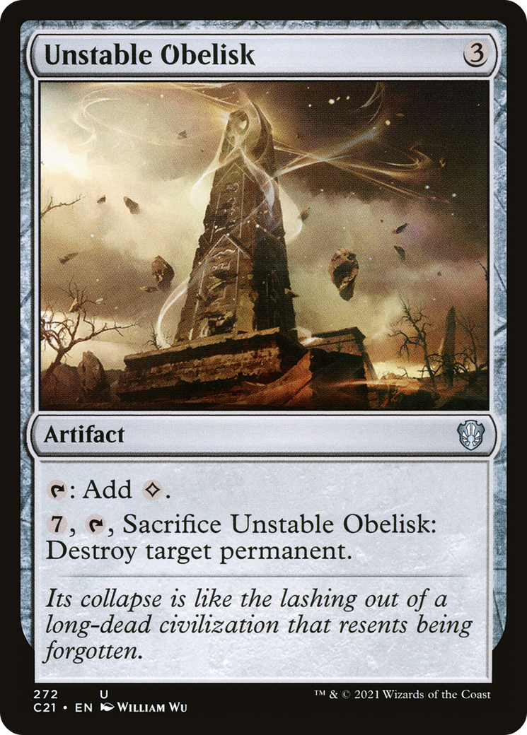 Image of Unstable Obelisk (C21-272) - Commander 2021