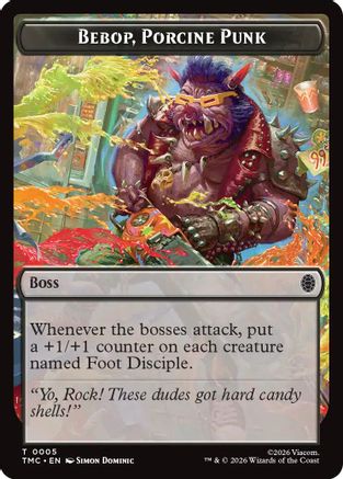 Image of Bebop, Porcine Punk (TMC-005) - Commander: Teenage Mutant Ninja Turtles