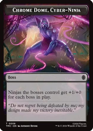 Image of Chrome Dome, Cyber-Ninja (TMC-006) - Commander: Teenage Mutant Ninja Turtles