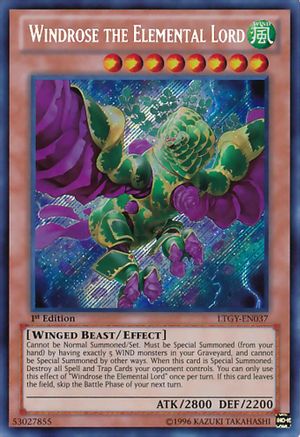 Image of Windrose the Elemental Lord (LTGY-EN037) - Lord of the Tachyon Galaxy 1st Edition