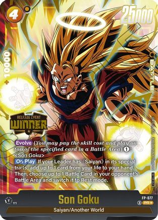 Image of Son Goku - FP-077 (Release Event Winner) (FP-077) - Fusion World Promotion Cards and Packs Holofoil