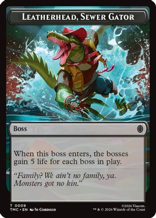 Image of Leatherhead, Sewer Gator (TMC-009) - Commander: Teenage Mutant Ninja Turtles