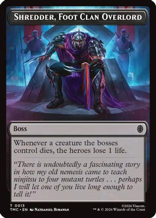 Image of Shredder, Foot Clan Overlord (TMC-013) - Commander: Teenage Mutant Ninja Turtles