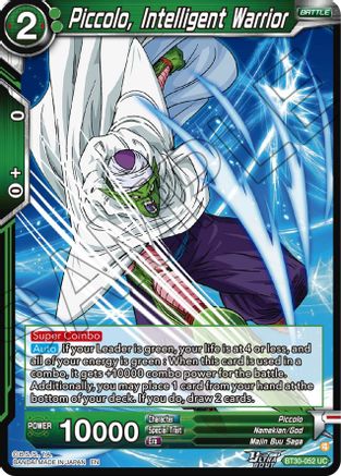 Image of Piccolo, Intelligent Warrior (BT30-052) - Three Glorious Fighters