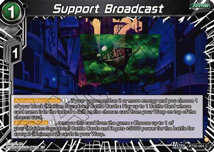 Image of Support Broadcast (BT30-084) - Three Glorious Fighters