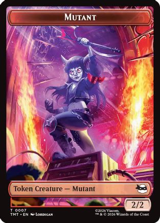 Image of Mutant // Ninja Turtle Spirit Double-Sided Token (TMT-7 // 3) - Teenage Mutant Ninja Turtles