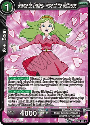 Image of Brianne De Chateau, Hope of the Multiverse (BT30-098) - Three Glorious Fighters Foil