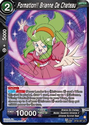 Image of Formation!! Brianne De Chateau (BT30-097) - Three Glorious Fighters Foil