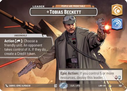 Image of Tobias Beckett - People are Predictable (Showcase) (768) - A Lawless Time Foil