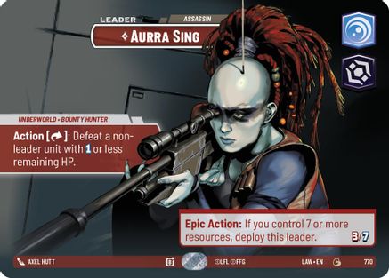 Image of Aurra Sing - Assassin (Showcase) (770) - A Lawless Time Foil