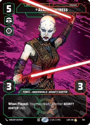 Image of Asajj Ventress - Reluctant Hunter (Prestige) (785) - A Lawless Time