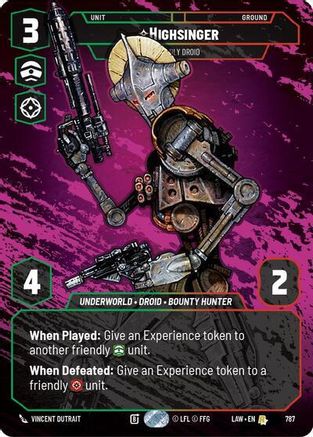 Image of Highsinger - Deadly Droid (Prestige) (787) - A Lawless Time