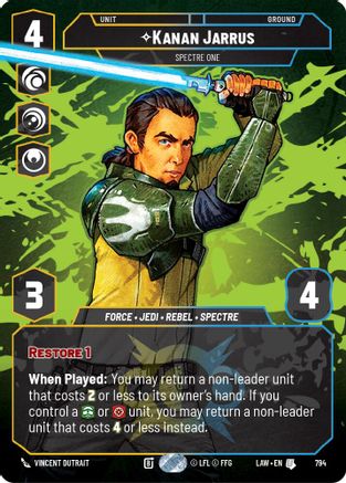 Image of Kanan Jarrus - Spectre One (Prestige) (794) - A Lawless Time