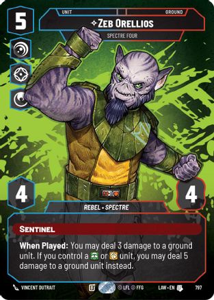 Image of Zeb Orellios - Spectre Four (Prestige) (797) - A Lawless Time