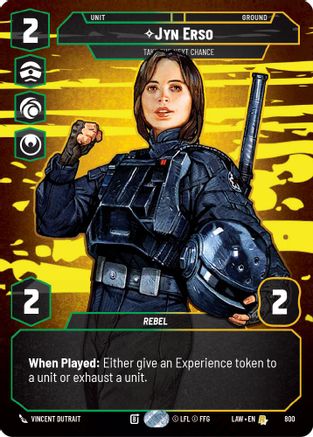 Image of Jyn Erso - Take the Next Chance (Prestige) (800) - A Lawless Time