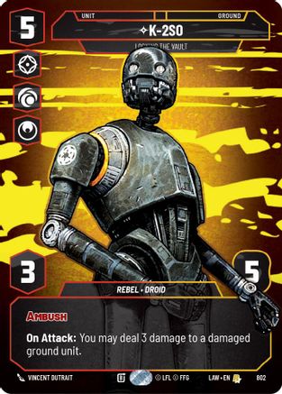 Image of K-2S0 - Locking the Vault (Prestige) (802) - A Lawless Time