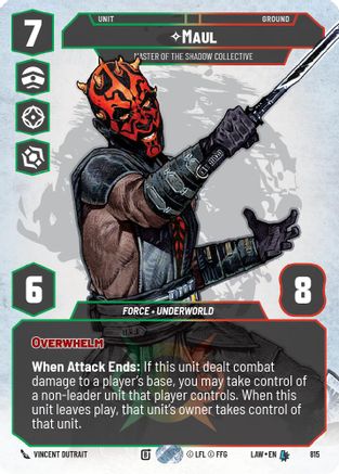 Image of Maul - Master of the Shadow Collective (Prestige) (815) - A Lawless Time