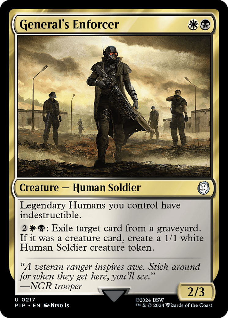 Image of General's Enforcer (PIP-217) - Fallout Foil