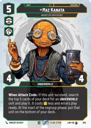 Image of Maz Kanata - Where's My Boyfriend? (Prestige) (820) - A Lawless Time