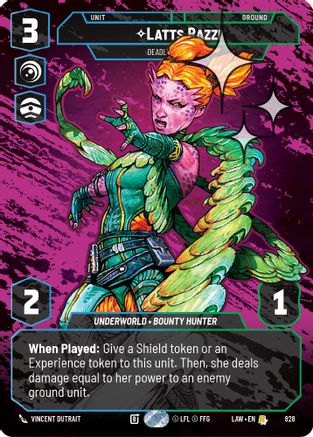 Image of Latts Razzi - Deadly Whipmaster (Prestige Foil) (828) - A Lawless Time Foil