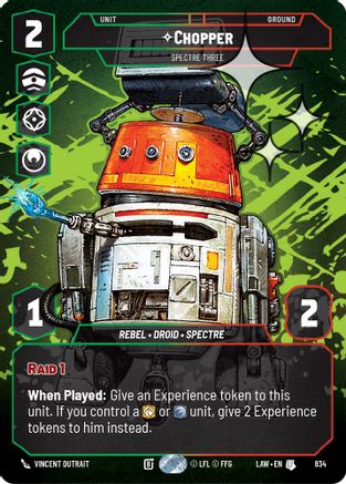 Image of Chopper - Spectre Three (Prestige Foil) (834) - A Lawless Time Foil