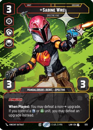Image of Sabine Wren - Spectre Five (Prestige Foil) (835) - A Lawless Time Foil