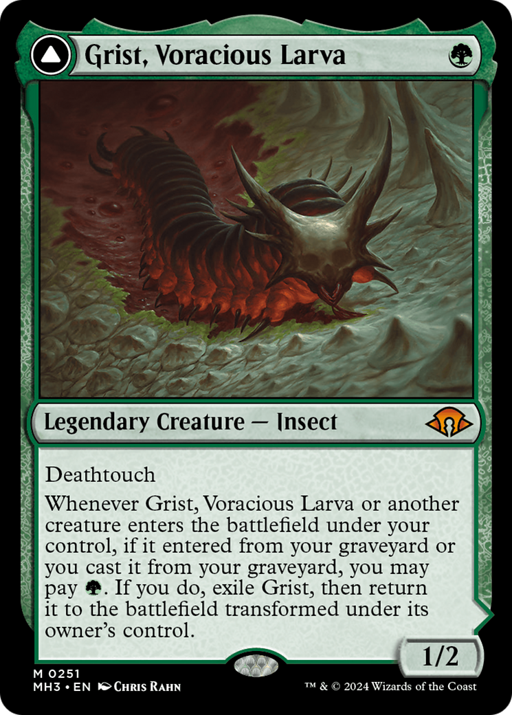 Image of Grist, Voracious Larva (MH3-251) - Modern Horizons 3 Foil