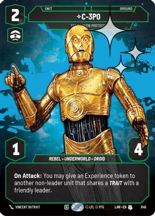 Image of C-3PO - Translation Protocol (Prestige Foil) (846) - A Lawless Time Foil