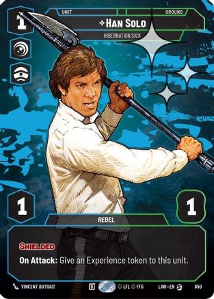 Image of Han Solo - Hibernation Sick (Prestige Foil) (850) - A Lawless Time Foil