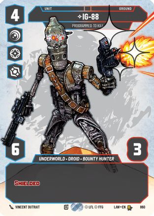 Image of IG-88 - Programmed to Kill (Prestige Foil) (860) - A Lawless Time Foil
