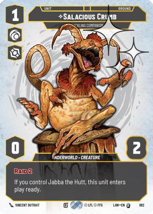 Image of Salacious Crumb - Cackling Companion (Prestige Foil) (862) - A Lawless Time Foil