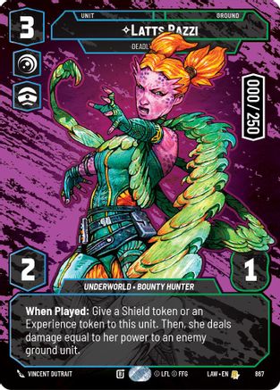 Image of Latts Razzi - Deadly Whipmaster (Serialized) (867) - A Lawless Time Foil