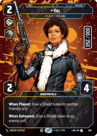 Image of Val - It's Been a Ride, Babe (Serialized) (869) - A Lawless Time Foil