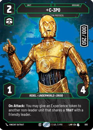 Image of C-3PO - Translation Protocol (Serialized) (885) - A Lawless Time Foil