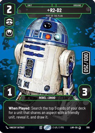 Image of R2-D2 - Part of the Plan (Serialized) (886) - A Lawless Time Foil