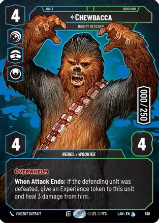 Image of Chewbacca - Mighty Rescuer (Serialized) (888) - A Lawless Time Foil