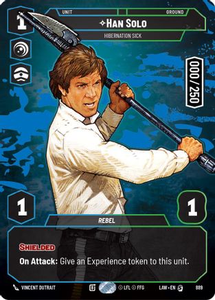 Image of Han Solo - Hibernation Sick (Serialized) (889) - A Lawless Time Foil
