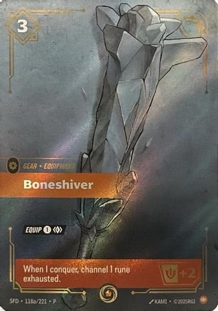 Image of Boneshiver (118a/221) - Riftbound Organized Play Promotional Cards Foil