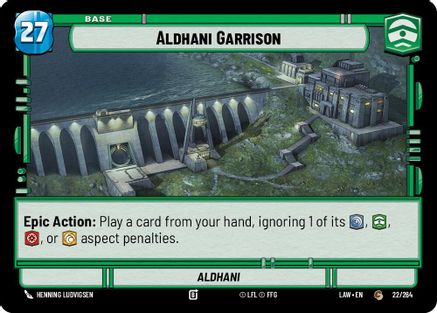 Image of Aldhani Garrison // Shield (22 // T03) - A Lawless Time