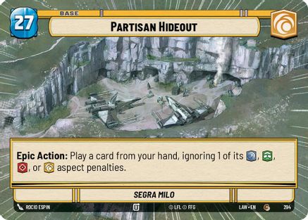 Image of Partisan Hideout // Shield (Hyperspace) (294 // T06) - A Lawless Time