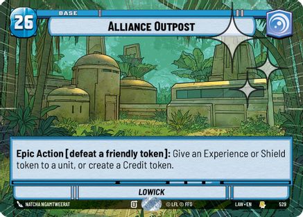 Image of Alliance Outpost (Hyperspace Foil) (529) - A Lawless Time Foil