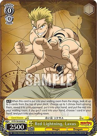 Image of Red Lightning, Laxus (FT/S120-E005 R) - FAIRY TAIL 100 YEARS QUEST