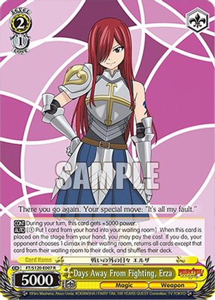 Image of Days Away From Fighting, Erza (FT/S120-E007 R) - FAIRY TAIL 100 YEARS QUEST