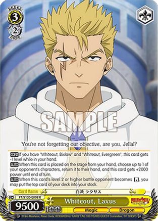 Image of Whiteout, Laxus (FT/S120-E008 R) - FAIRY TAIL 100 YEARS QUEST