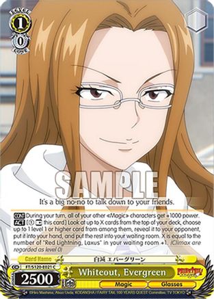 Image of Whiteout, Evergreen (FT/S120-E021 C) - FAIRY TAIL 100 YEARS QUEST