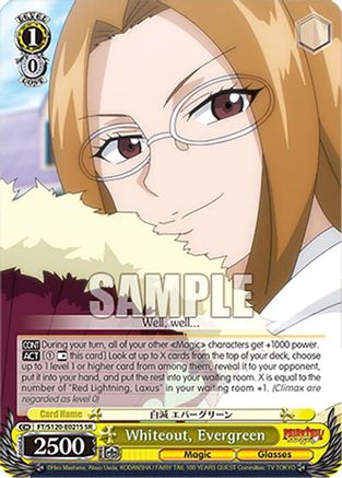 Image of Whiteout, Evergreen (SR) (FT/S120-E021S SR) - FAIRY TAIL 100 YEARS QUEST