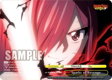 Image of Sparks of Revenge (RRR+) (FT/S120-E024EX RRR+) - FAIRY TAIL 100 YEARS QUEST